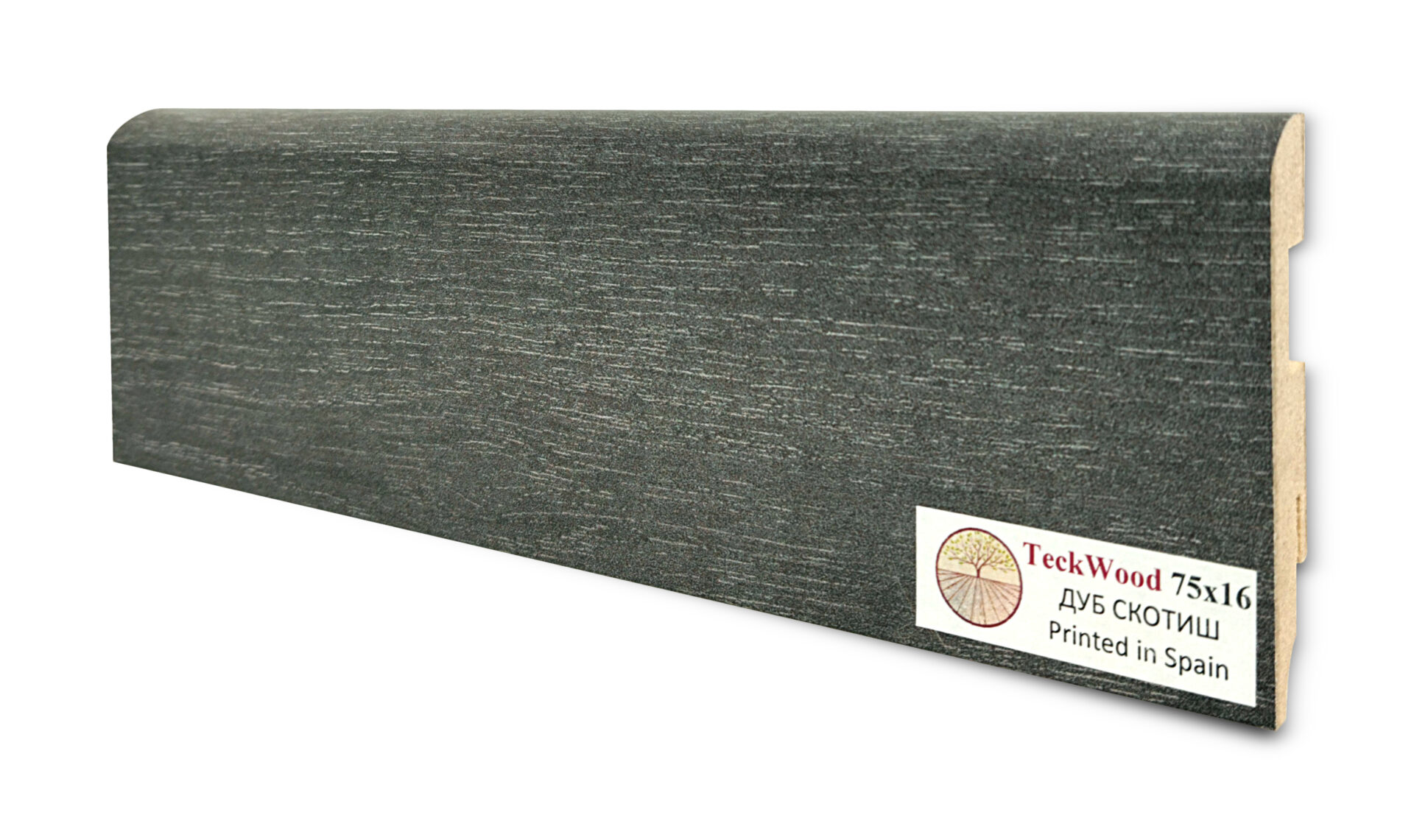 МДФ Плинтус Teckwood прямой Дуб Скотиш 75x16x2150